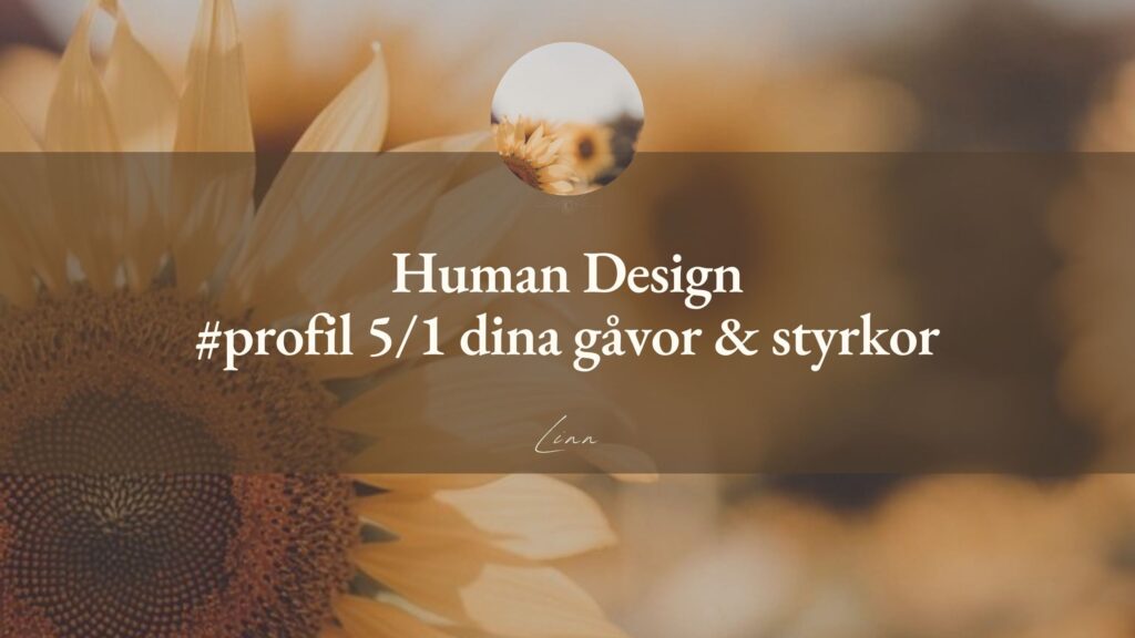 Human Design #profil 5/1 dina gåvor & styrkor